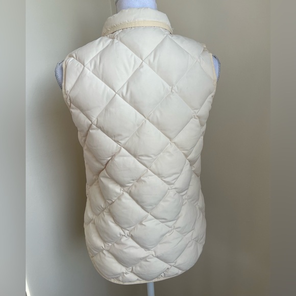 J. Crew Quilted Women's Vest in Cream Color XS - Picture 3 of 12